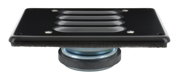 A 4-inch voice-com speaker and aluminum grill from MISCO Speakers -- model 90308.