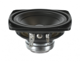 A high-end 3.3 inch midbass driver with an 8 ohm impedance and a power rating of 20 watts.