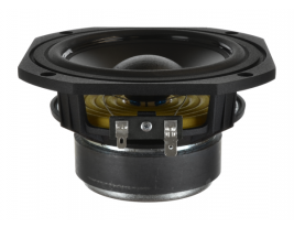 A 5.25" midbass woofer with a rated power of 25 watts and an 8 ohm impedance rating from Oaktron by MISCO.