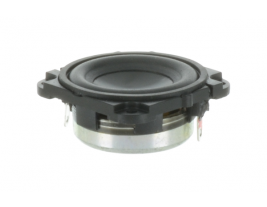 An isometric view of a 1 inch wide range speaker for voice communication systems -- Oaktron 93126.