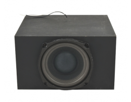 An enclosed, 5.25" subwoofer for turnkey audio kits from MISCO Speakers -- model SB52-A.