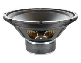 The profile of a 12 inch, 4 ohm dual magnet subwoofer from MISCO Speakers -- OEM model OOC12WF-4-4B.