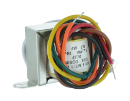 A 4 watt, 70 volt line matching transformer from MISCO Speakers - 4T70.