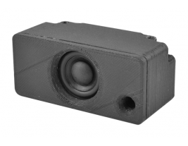 The profile of a single enclosed 1.5 inch speaker designed and made by MISCO Speakers -- OEM model 90316.