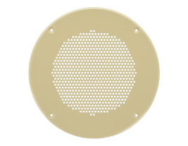 An 8.5" round steel ceiling grille for speakers - 74287.