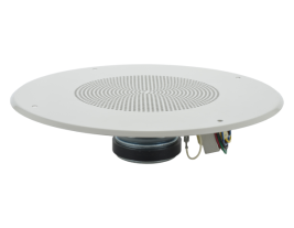 An 8 inch coaxial speaker with a tweeter, 8 watt transformer, and grille -- MISCO Speakers mode 93135.